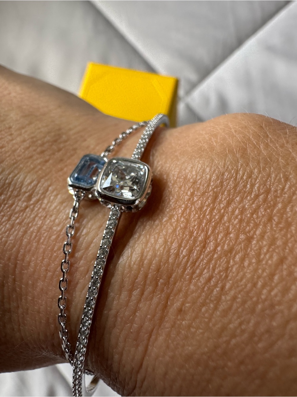 Swarovski Blue Stilla Bangle Bracelet / jewelry